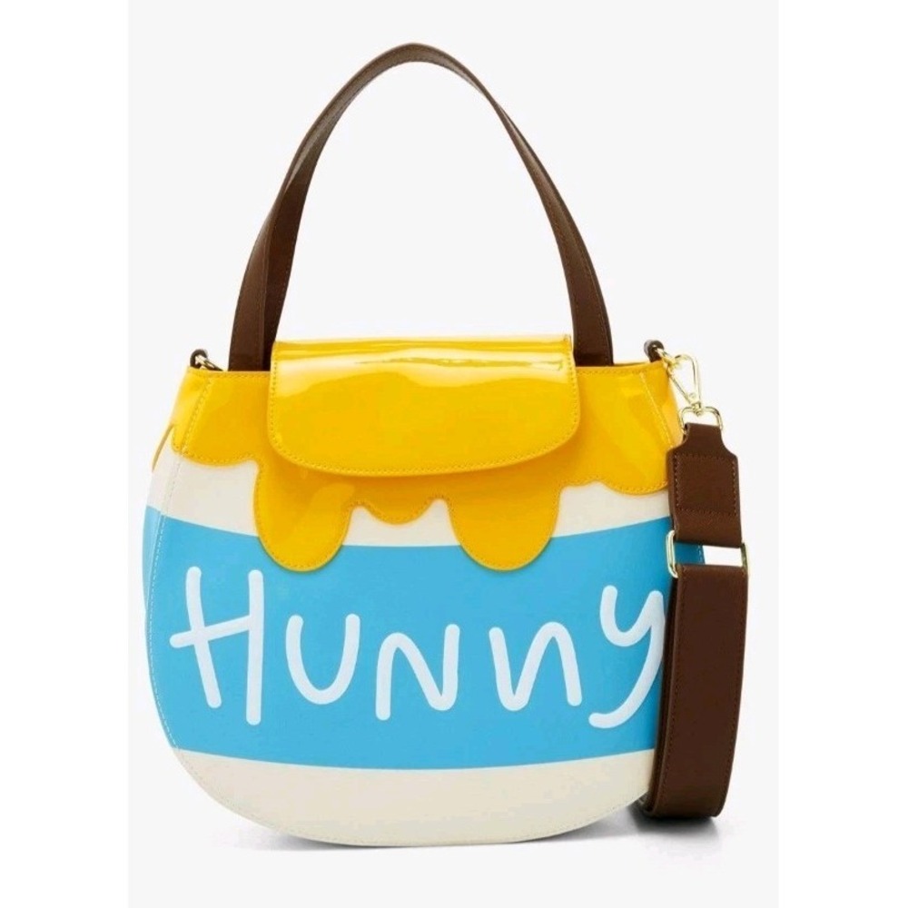 NEW Loungefly Disney Winnie the Pooh Honey Pot Crossbody Bag With CARDHOLDER! - Picture 2 of 10